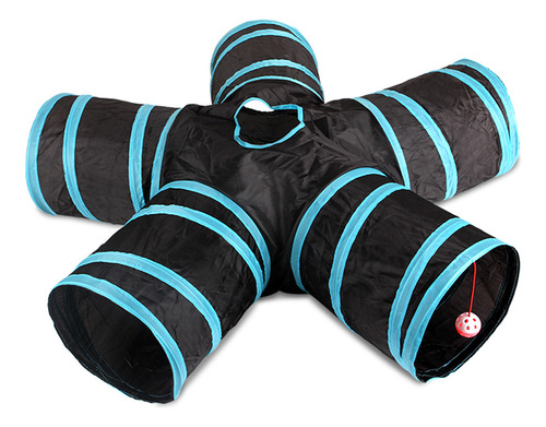 Juguete Plegable Cat Tunnel 5 Way Pet Play Para Gatos Y Perr