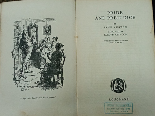 Imagen 2 de 3 de Pride And Prejudice * Jane Austen * Longmans *
