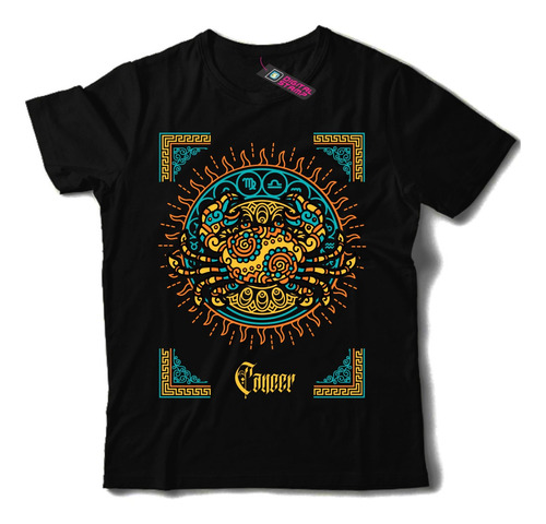 Remera Cancer Signos Zodiaco Maya T109 Dtg Premium