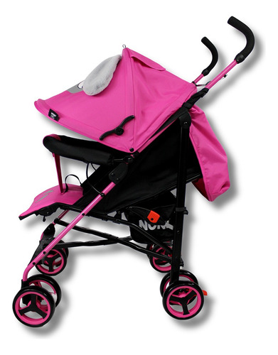 Carriola De Bastón Animada Noni Is-666 G Color Fucsia Chasis Negro