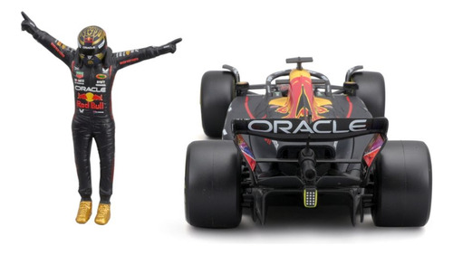 Bburago Red Bull Racing Rb19 con muñeco Max Verstappen F1 2023 1/24