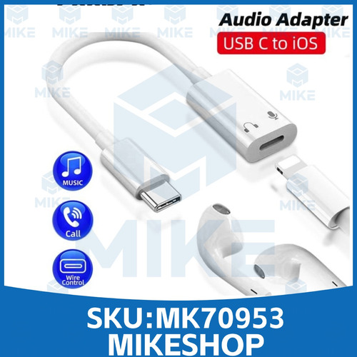 Adaptador Usb-c Auriculares Compatible Para Iphone 15 / 16