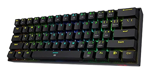 Redragon K630 Dragonborn 60% Teclado Rgb Para Juegos Con Cab