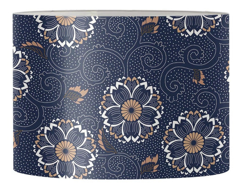 Afpanqz Lampara Tambor Floral Para Mesa Pie Pantalla 17