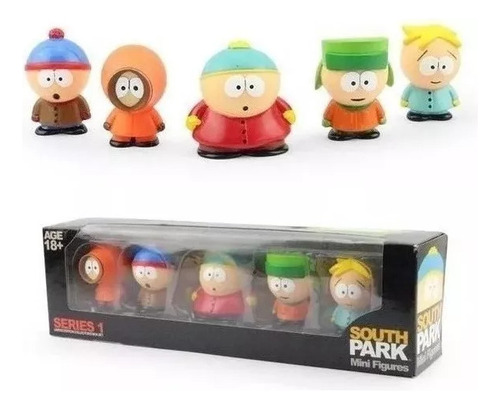 Figuras South Park, 6 Cm, Eric Cartman, Kyle Kenny, Stan But