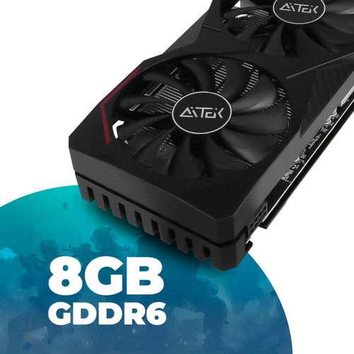 Placa De Vídeo Rx6600 8gb 128bit Gddr6 Pcle4.0