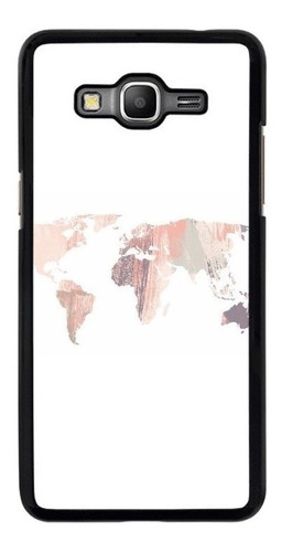 Funda Para Samsung Galaxy Mapa Mundo Planeta Tierra Blanc