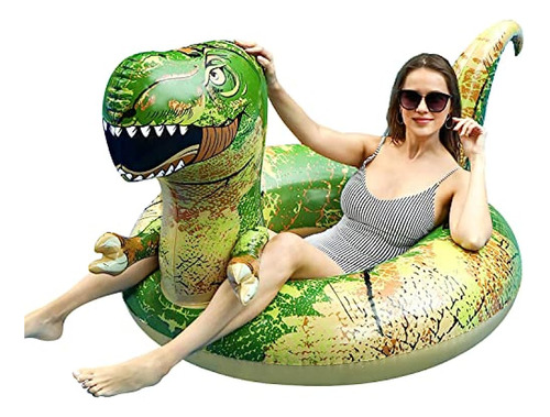 Finduwill 62'' Dinosaur Pool Floats, Flotadores Inflables Pa