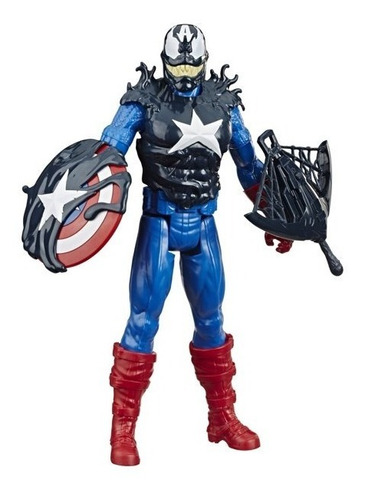 Figura De Capitán América Con Venom