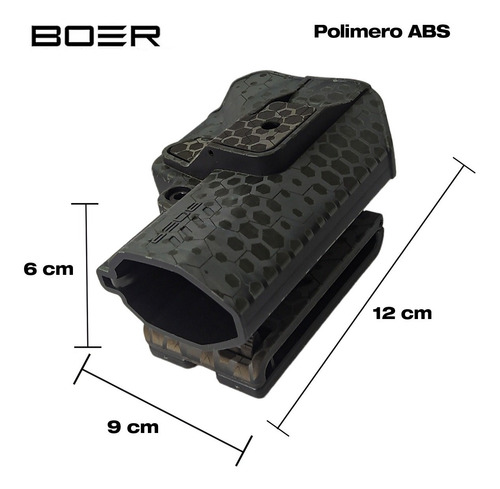 Funda Pistolera Porta Cargador Doble Muslera Táctica Boer