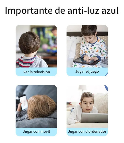 4pzs Set Lentes Heeny Para Compu Tadora Filtro De Luz Azul Para Niño Y Niña,bloqueo Luz Azul Computadora Gafas Hd Night,gafas Con Filtro, Uv Juegos De Computadora Monturas,silicona Flexible Suave