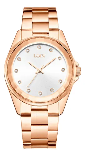 Reloj Loix Mujer Moderno/caja Redonda/cuarzo L1278-2