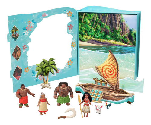 Disney Princess Toys, Moana Story Pack Con 6 Personajes Cla.