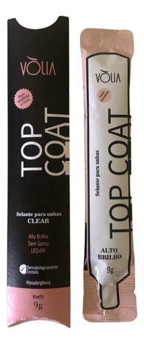 Top Coat Clear Refil Sache Volia 9g