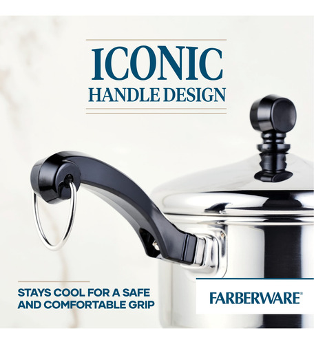 Cacerola Farberware Classic De Acero Inoxidable De 1 Litro C