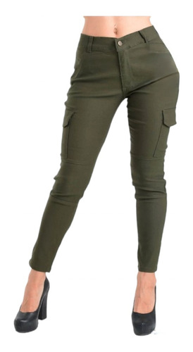 Pantalones Leggins  Cargo Tiro Alto Mujer