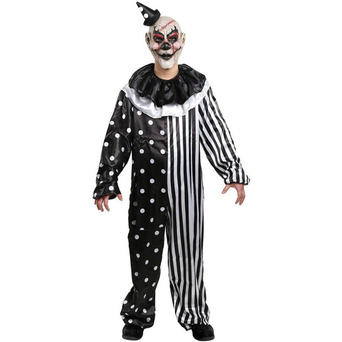 Disfraz Para Niños De Payaso Kill Joy Talla Medium(8-10)-