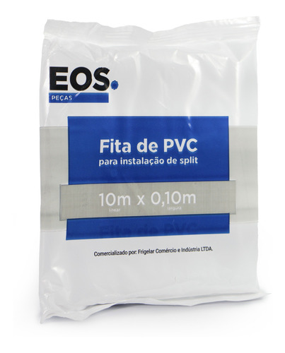 Fita De Pvc Branca P/ Refrigeração 100mmx10m 10un