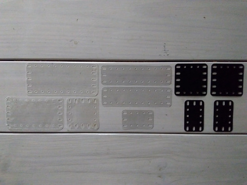 Meccano Inglés Lote Placas De Plástico