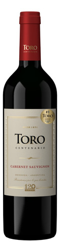 Vinho Cabernet sauvignon Toro Centenario 2018 adega Fecovita 750 ml em um estojo de nda