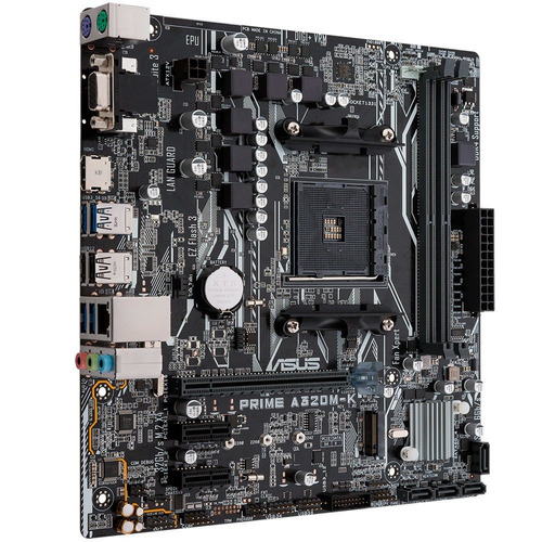 Placa Mãe Asus Amd Ryzen A320m-k/br Suporta Ryzen 2000 + Nfe