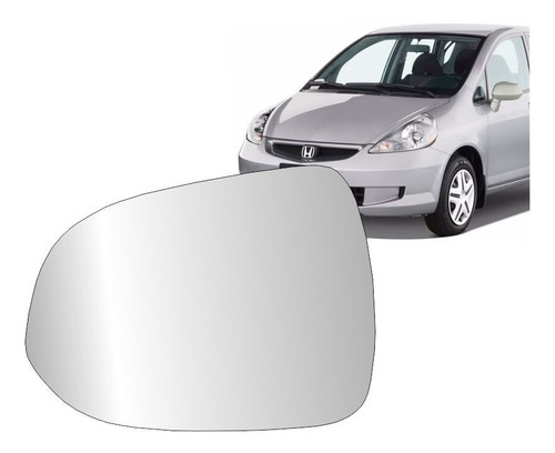 Lente + Base Retrovisor Fit 2003/2008 Lado Direito Original