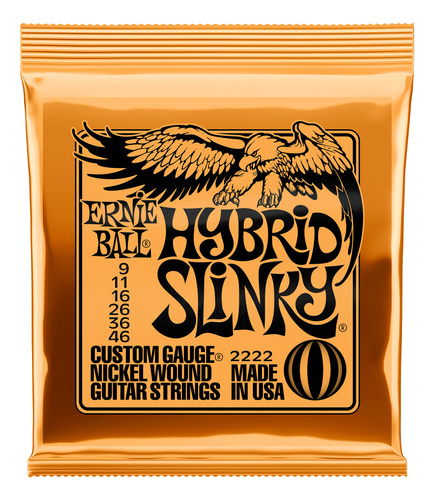 Encordoamento Guitarra Ernie Ball .009/.046 Hybrid Slinky