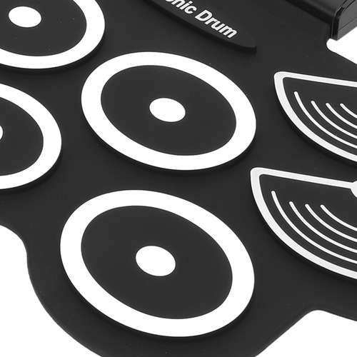 Set Electrónico Roll Up Practice Pad Midi Kit Para Caja De R