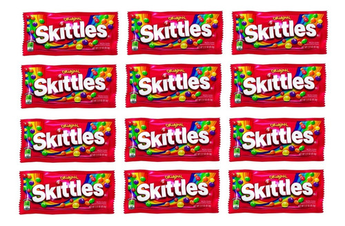 12 Skittles Original Masticable - Kg a $4916