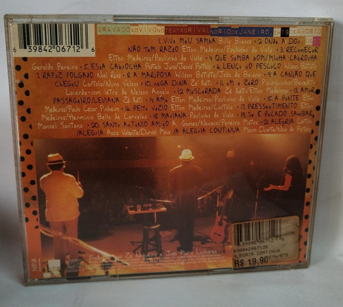 Cd Elton Medeiros Mariana Moraes Ze Renato Alegria Continua (Usado)