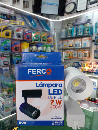 Lampara Led Marca Ferco Blanca Direccional 7w 6500k