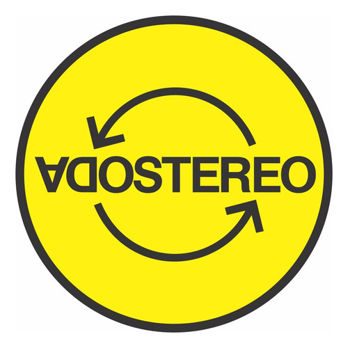 Calco Soda Stereo Logo 1 Me Veras Volver 14 Cm