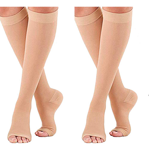 Medias De Compresion Varices Sin Cierres - 2 Pares Oferta