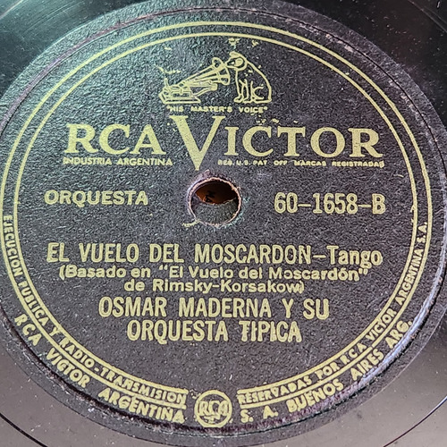 Pasta Osmar Maderna Su Orq Tipica Rca Victor C559