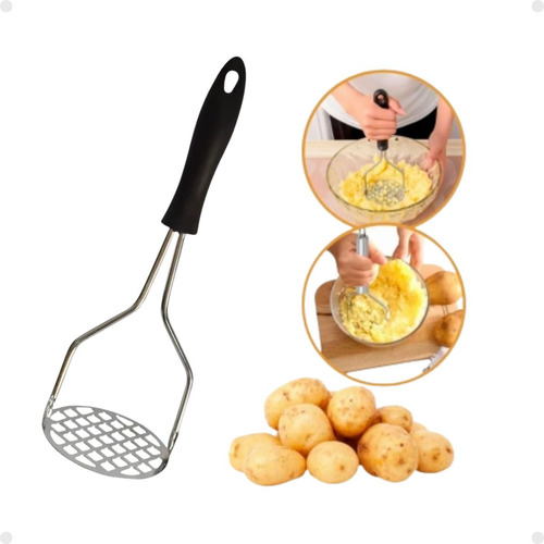 Amassador De Amassar Batata Legumes Cenoura Tomate Aço Inox