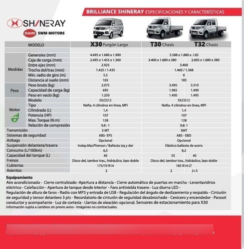 Imagen 16 de 16 de Shineray T30 Camion Utilitario Cab Simple C/duales P/ 2 Ton
