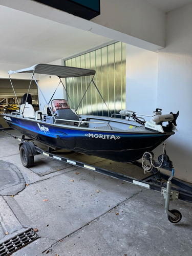 Bote De Aluminio Con Motor Tohatsu 50 Hp Año 2018