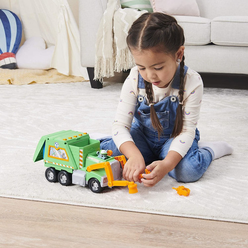 Paw Patrol Camion De Reciclaje Rocky Carga Y Transporta