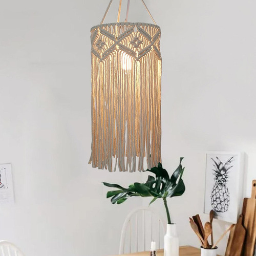 Macrame Lamp Shade Pendant Light Shade Solo Para Estilo B