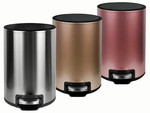 Tacho de basura 2025 acero inoxidable 12 litros