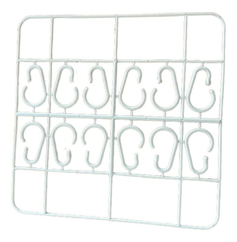 Imagen 1 de 2 de Ganchos Cortina De Baño Plastico Reforzado 12 Unidades