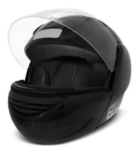 Capacete Moto Artic Ebf E08 Robocop Preto Tamanho do capacete L - (59/60)