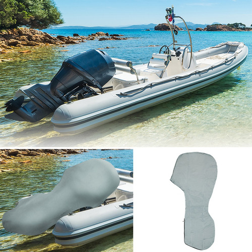Cubierta Completa Para Motor Barco Fueraborda 60-90hp Gris