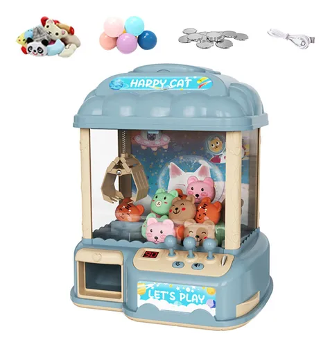 Mini Máquina Expendedora Claw Machine Arcade Game Blue 20 Do