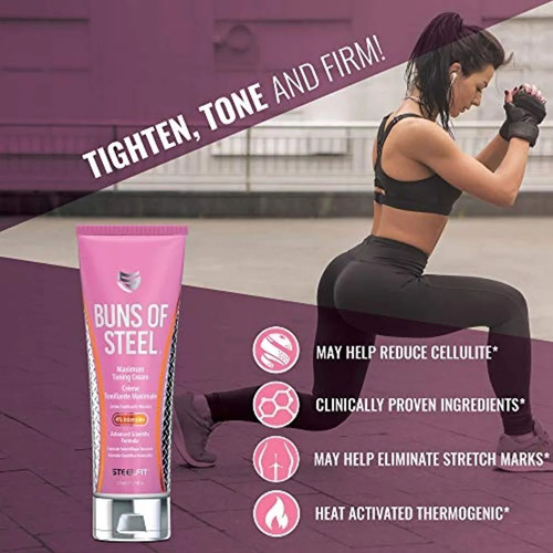 Buns Of Steel Protan 8oz Crema Fit Definicion Muslos Muscle