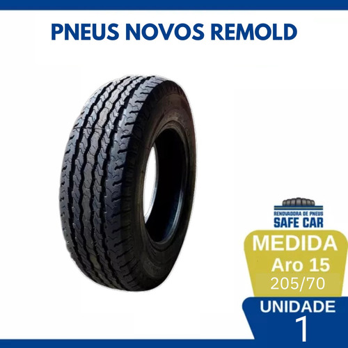 Pneu Remold Premium 205/70r15 Safe Car Pneus - 1 Unidade
