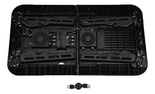 Mini Mesa Articulada Dobravel P/ Notebook Com Cooler Tomate