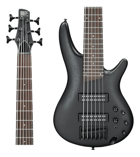 Bajo Activo Ibanez SR306eb Negro Mate De 6 Cuerdas