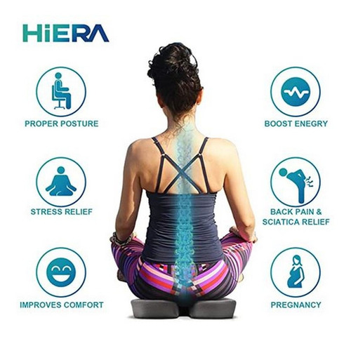 Imagen 7 de 10 de Cojin Ortopedico Asiento Memory Foam Y Gel Hemorroides Coxis