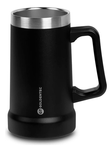 Caneca Térmica 730ml Cor Preto | Thermos Beer Goldentec